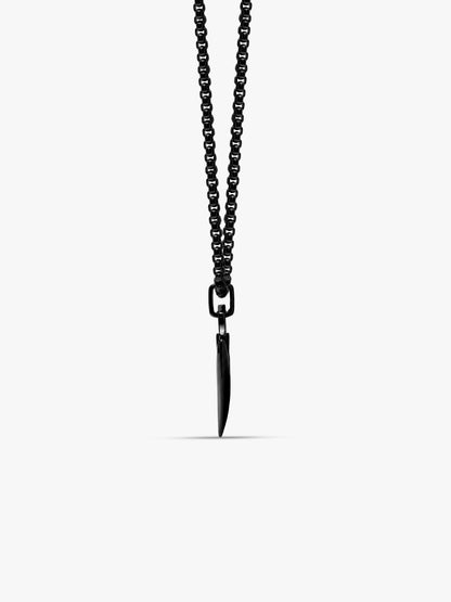 IXIA by GIVA Gothic Gardener Black Rhodium Pendant With Chain For Men