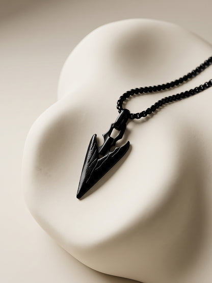 IXIA by GIVA Gothic Gardener Black Rhodium Pendant With Chain For Men