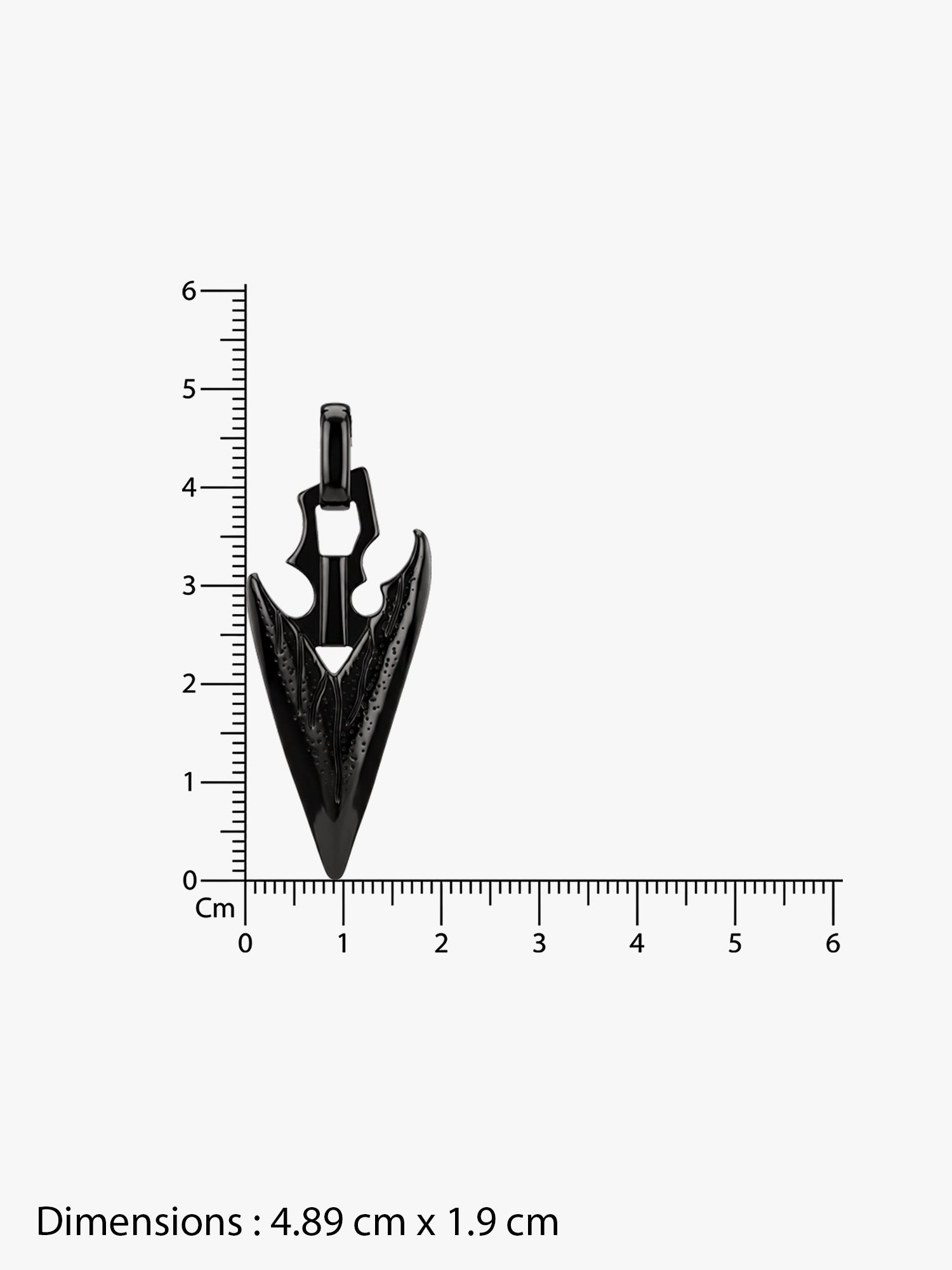 IXIA by GIVA Gothic Gardener Black Rhodium Pendant With Chain For Men