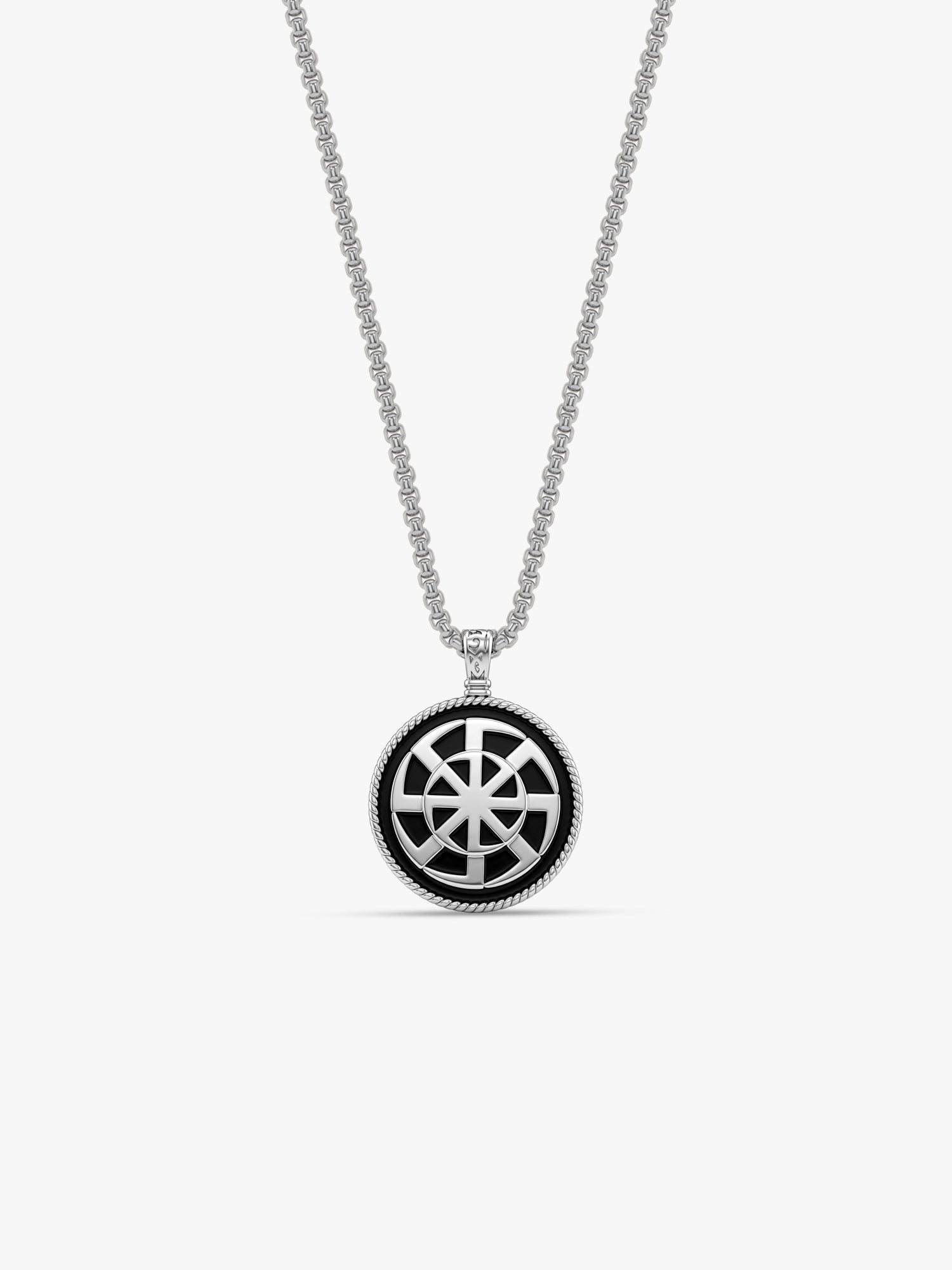 IXIA by GIVA  Alchemical Romance Rhodium Plated Pendant With Chain For Men