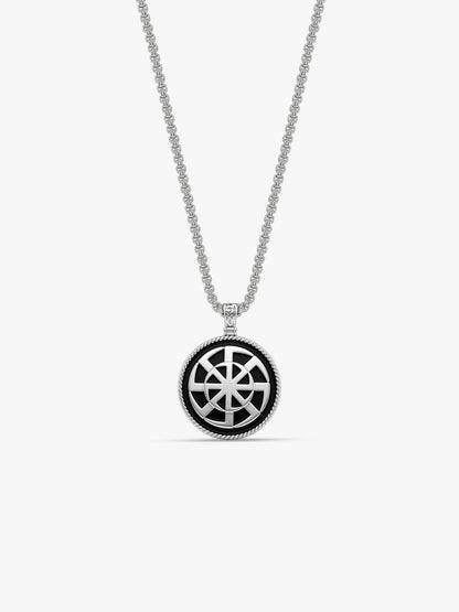 IXIA by GIVA  Alchemical Romance Rhodium Plated Pendant With Chain For Men