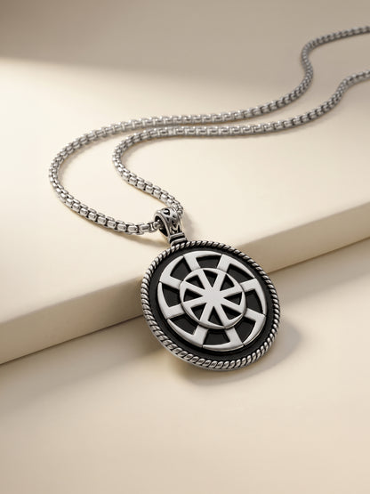 IXIA by GIVA  Alchemical Romance Rhodium Plated Pendant With Chain For Men