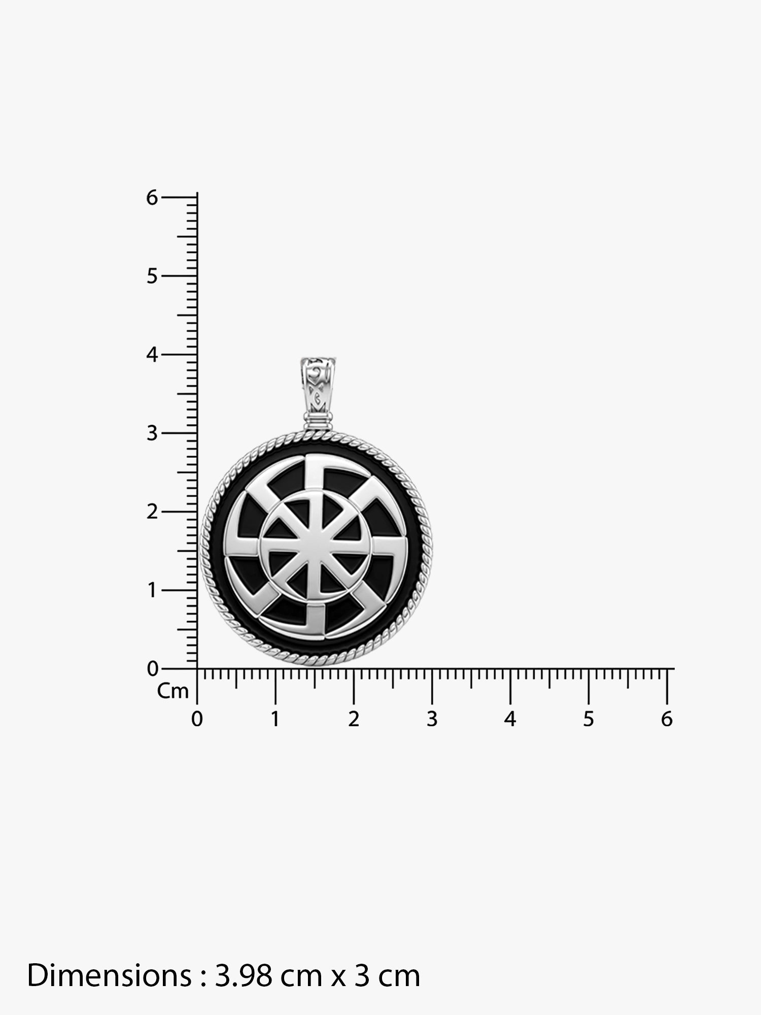 IXIA by GIVA  Alchemical Romance Rhodium Plated Pendant With Chain For Men