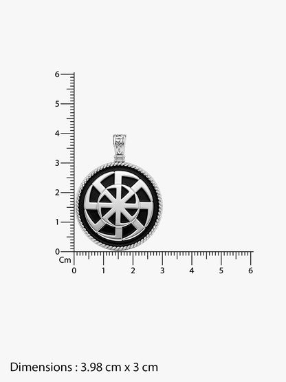 IXIA by GIVA  Alchemical Romance Rhodium Plated Pendant With Chain For Men