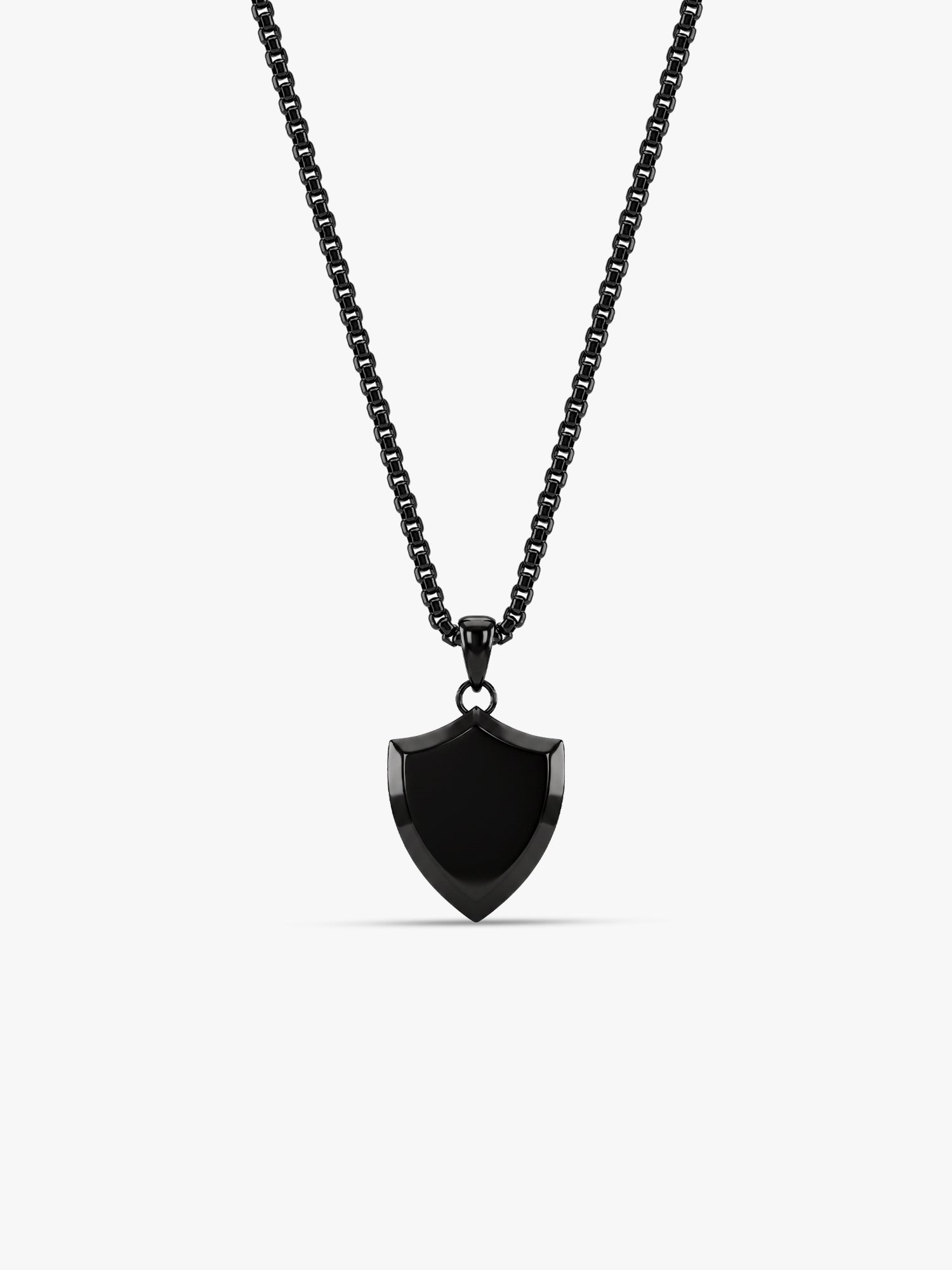 IXIA by GIVA Plot Armour Black Rhodium Pendant With Chain For Men