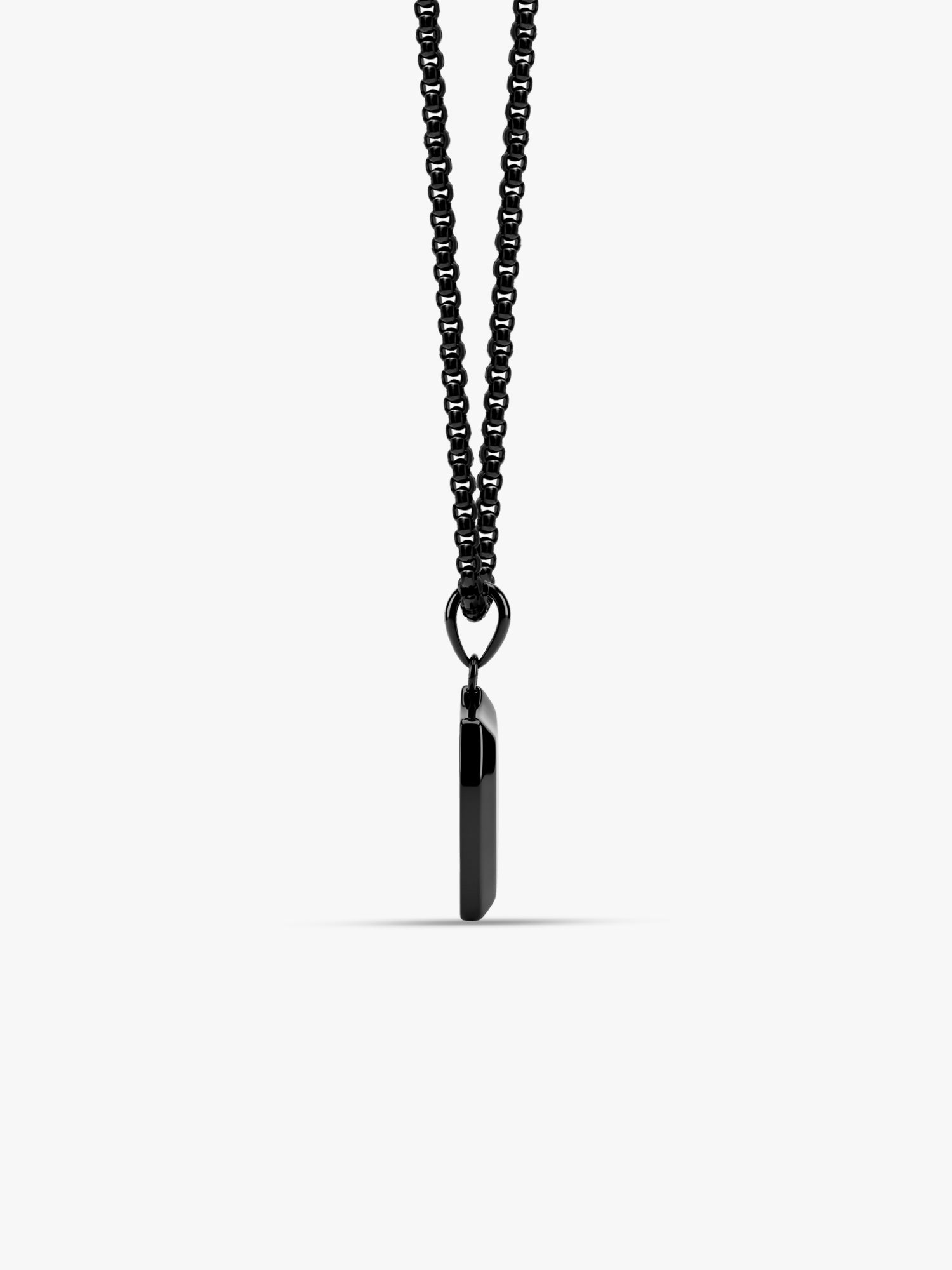 IXIA by GIVA Plot Armour Black Rhodium Pendant With Chain For Men