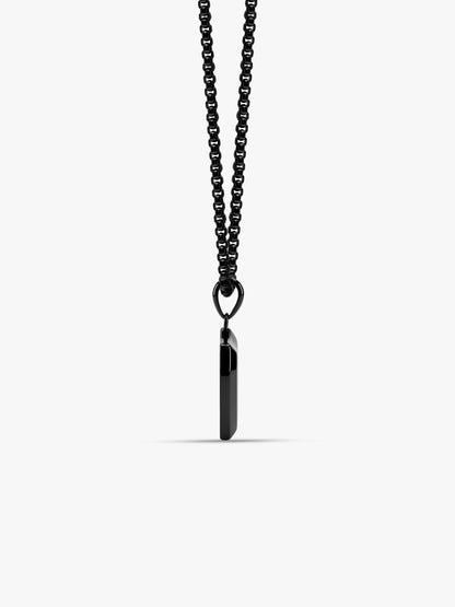 IXIA by GIVA Plot Armour Black Rhodium Pendant With Chain For Men