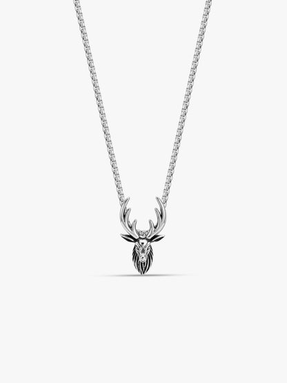 IXIA by GIVA Wild Thing Matte Rhodium Pendant With Chain For Men