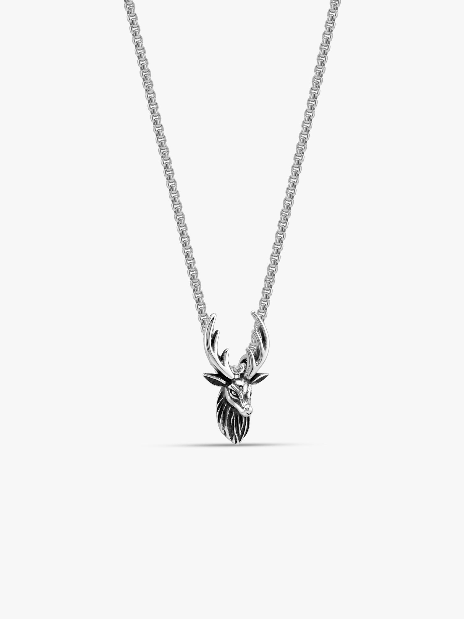IXIA by GIVA Wild Thing Matte Rhodium Pendant With Chain For Men