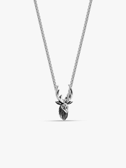 IXIA by GIVA Wild Thing Matte Rhodium Pendant With Chain For Men