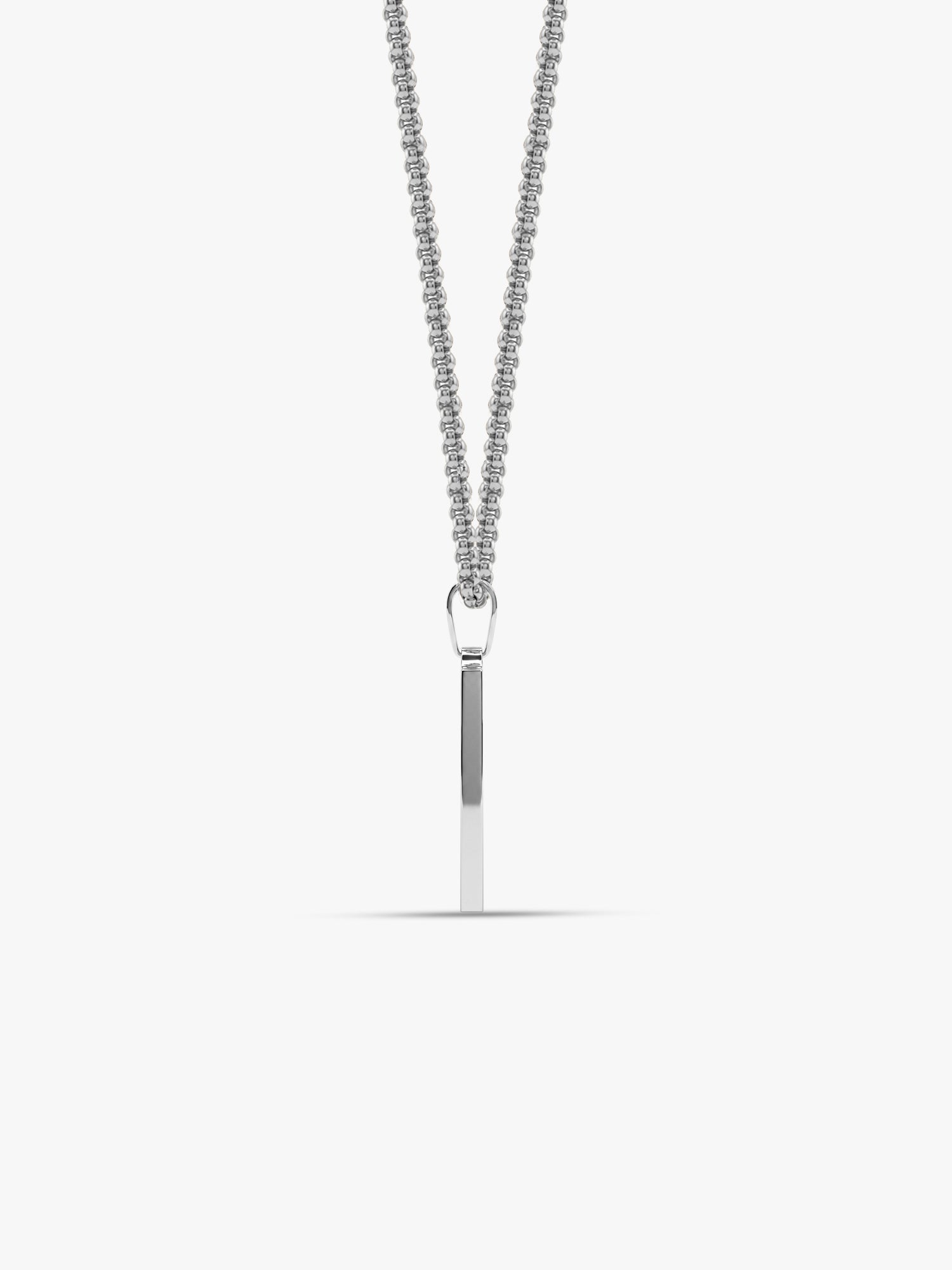 IXIA by GIVA Count Up Rhodium Plated Pendant With Chain For Men