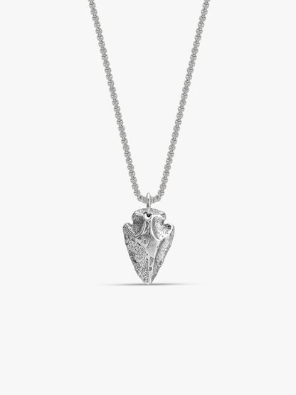 IXIA by GIVA Spear it Rhodium Plated Pendant With Chain For Men