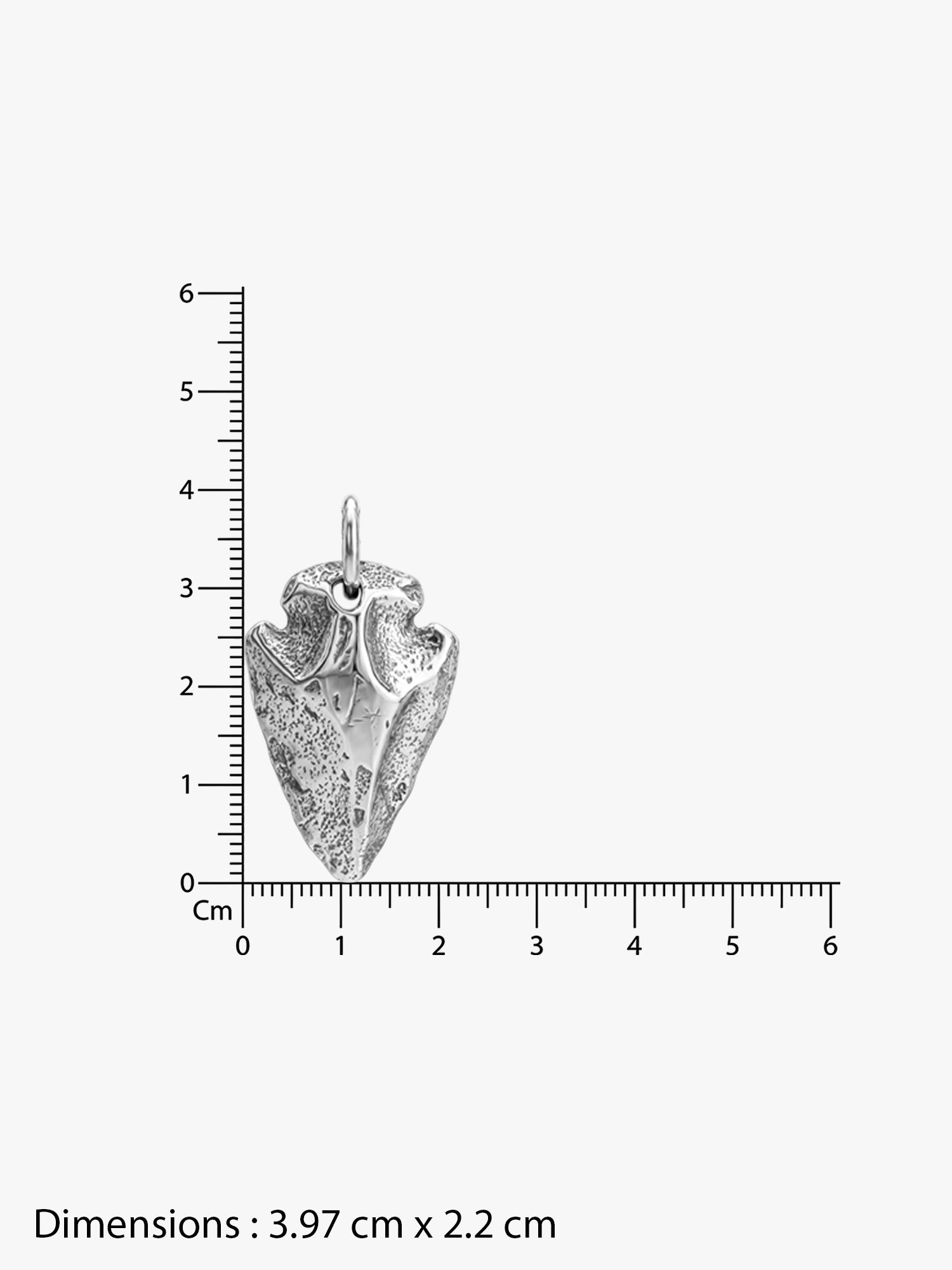 IXIA by GIVA Spear it Rhodium Plated Pendant With Chain For Men
