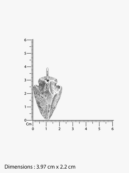 IXIA by GIVA Spear it Rhodium Plated Pendant With Chain For Men