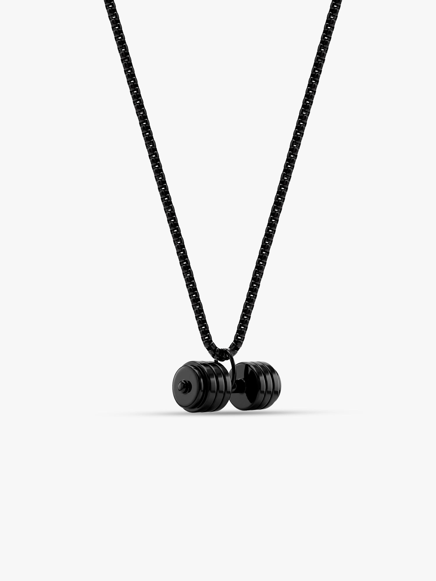 IXIA by GIVA Gym Bro Black Rhodium Pendant With Chain For Men