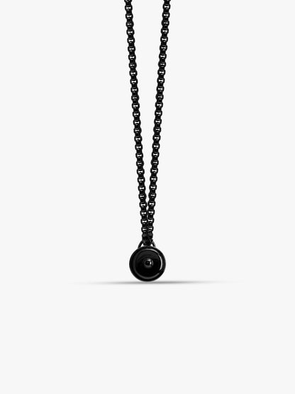 IXIA by GIVA Gym Bro Black Rhodium Pendant With Chain For Men