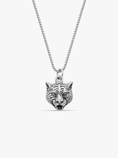 IXIA by GIVA Wild One Rhodium Pendant With Chain For Men