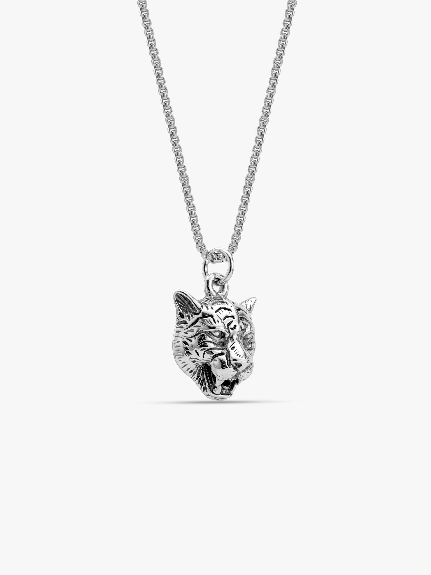 IXIA by GIVA Wild One Rhodium Pendant With Chain For Men