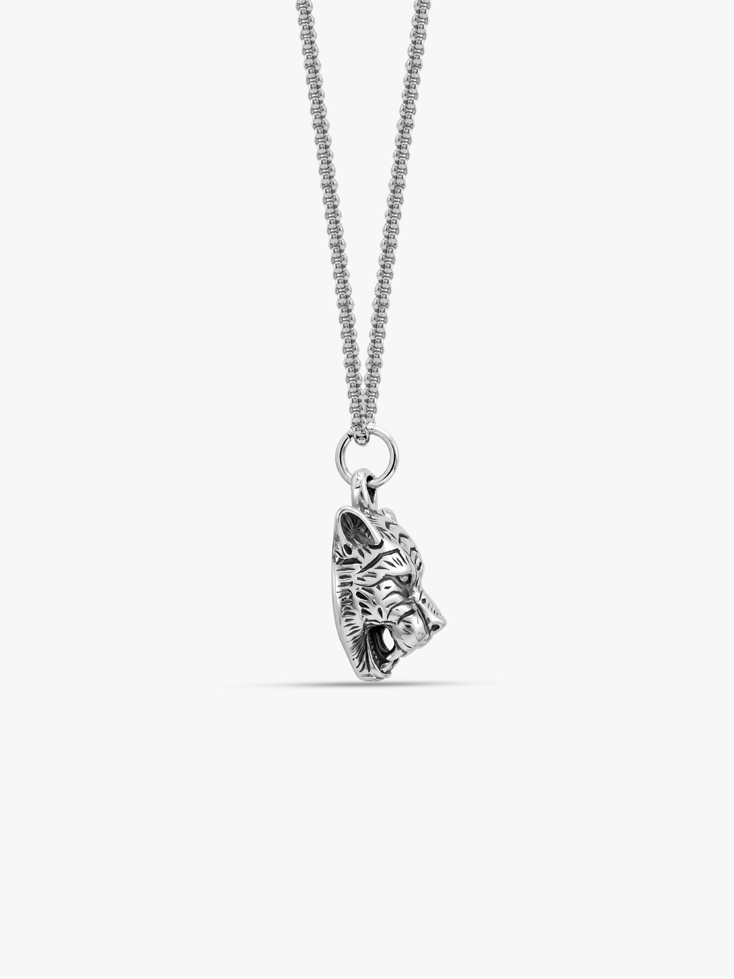 IXIA by GIVA Wild One Rhodium Pendant With Chain For Men