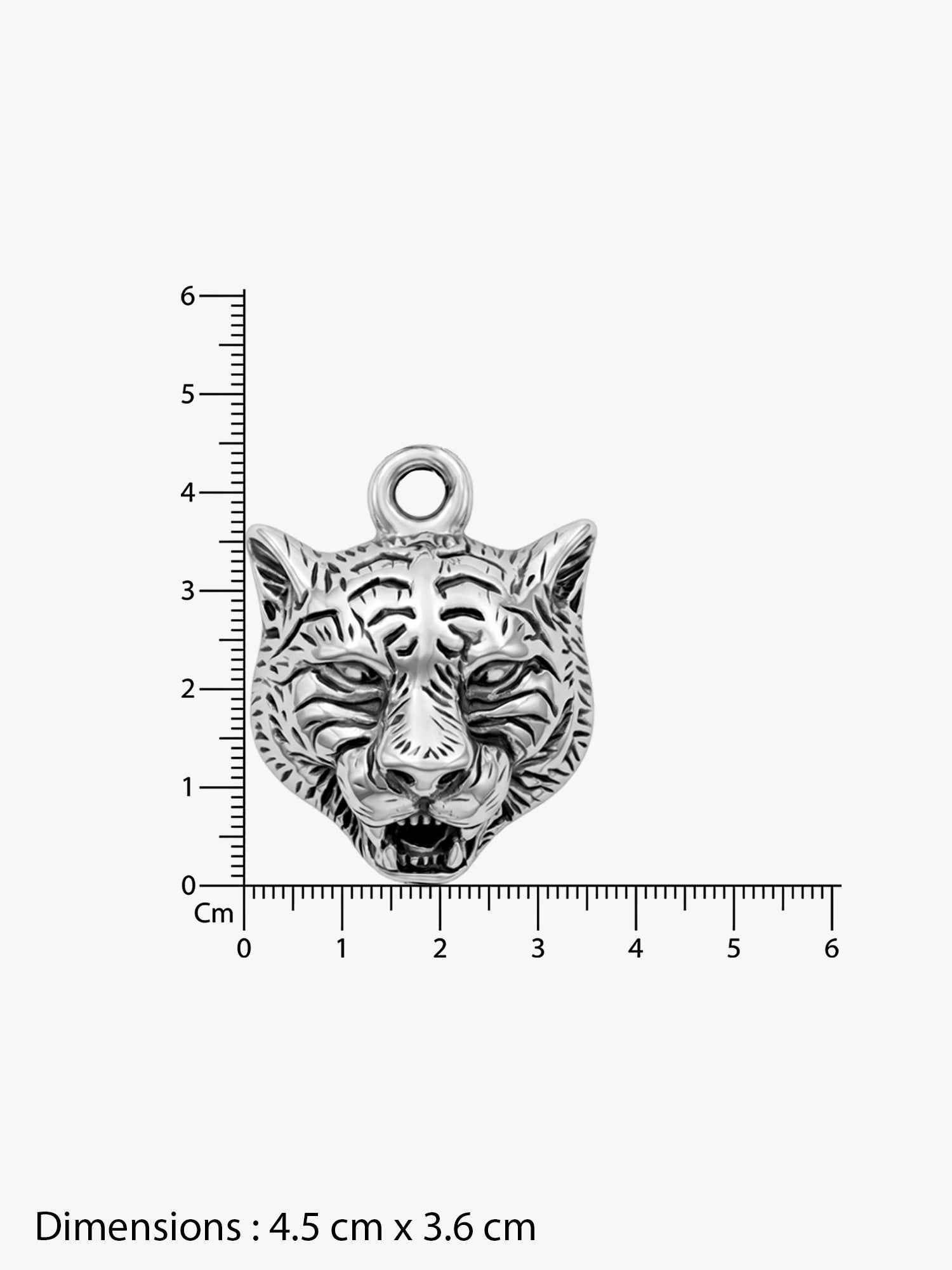 IXIA by GIVA Wild One Rhodium Pendant With Chain For Men
