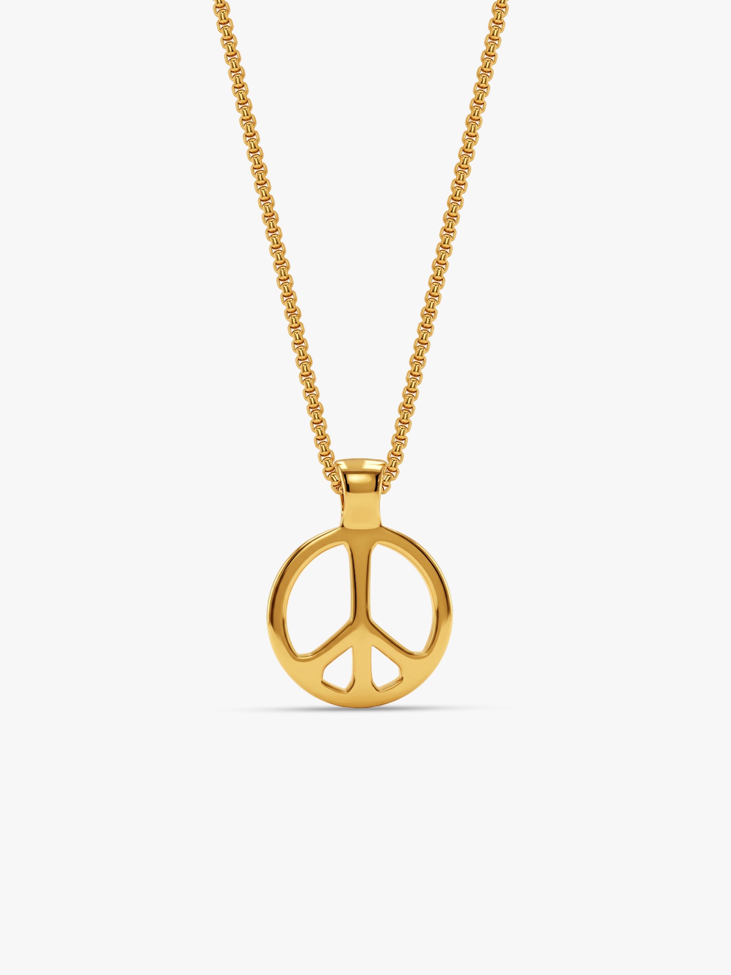 IXIA by GIVA Peace Please Gold Plated Pendant With Chain For Men