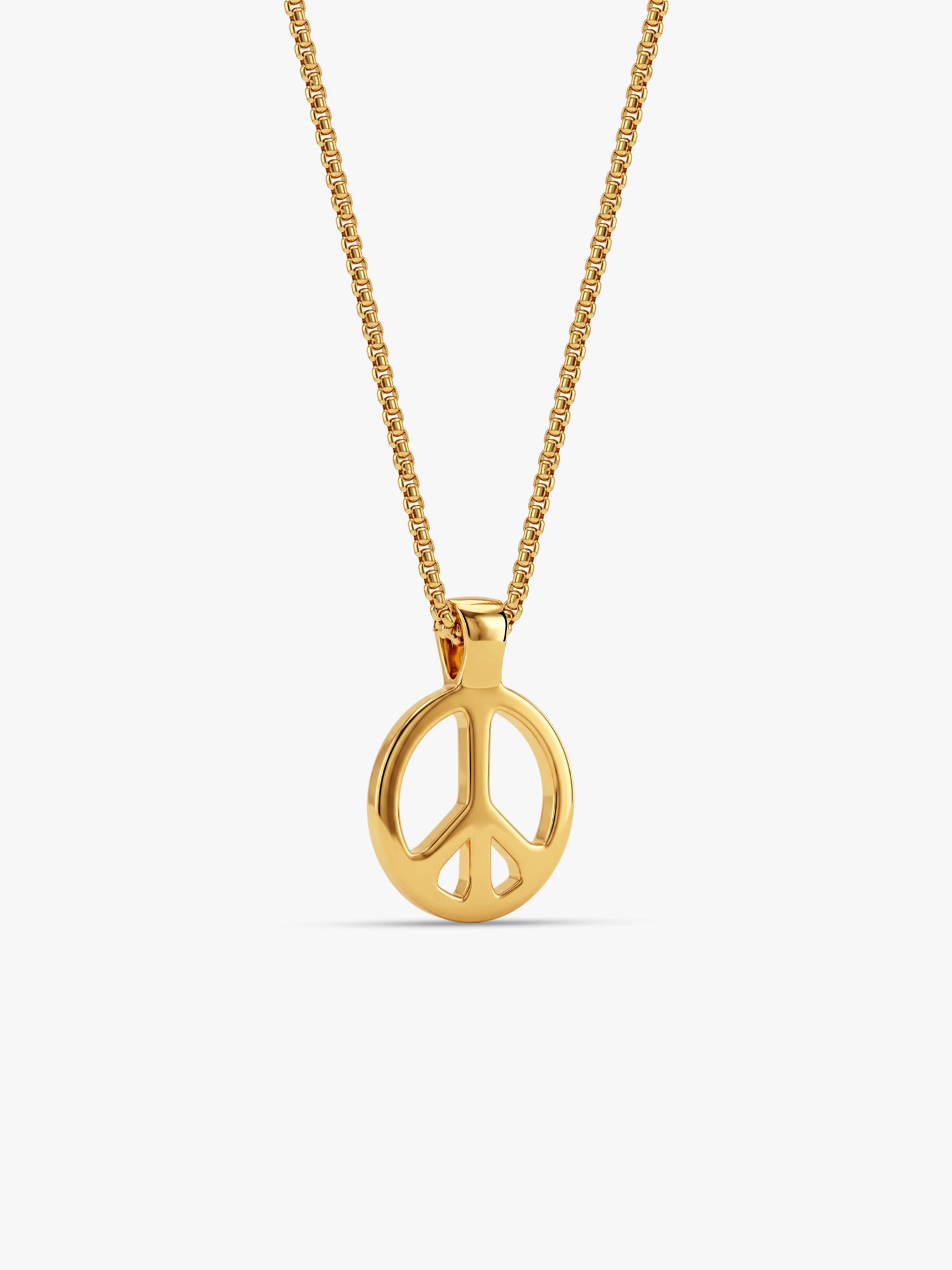 IXIA by GIVA Peace Please Gold Plated Pendant With Chain For Men