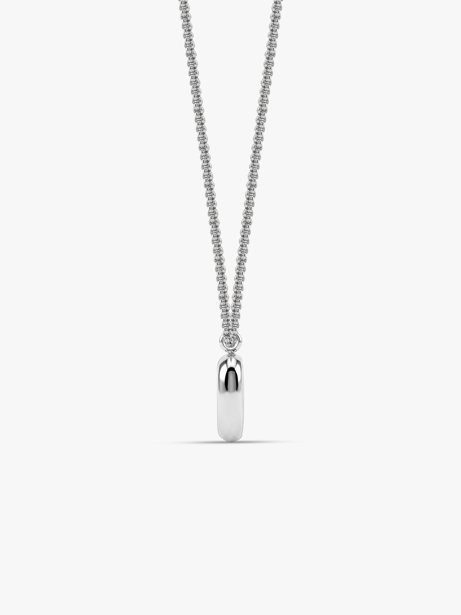 IXIA by GIVA Blackout  Rhodium Plated Pendant With Chain For Men