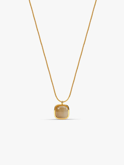 Soft Glow Gold Plated Basic Necklace
