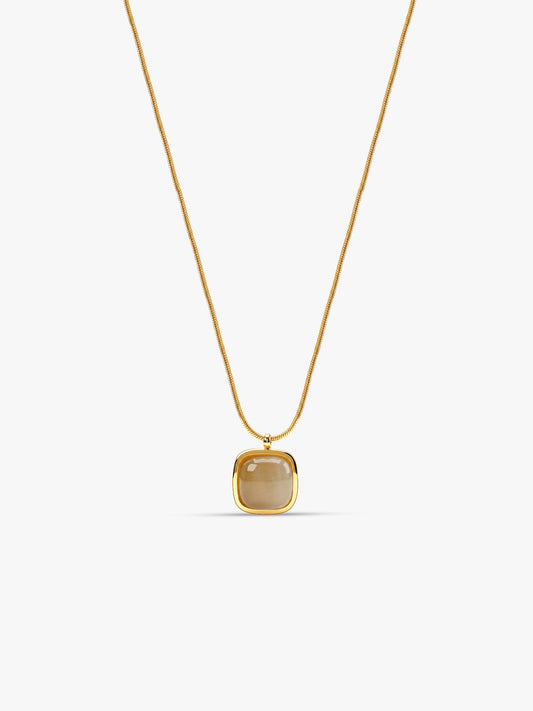 Soft Glow Gold Plated Basic Necklace