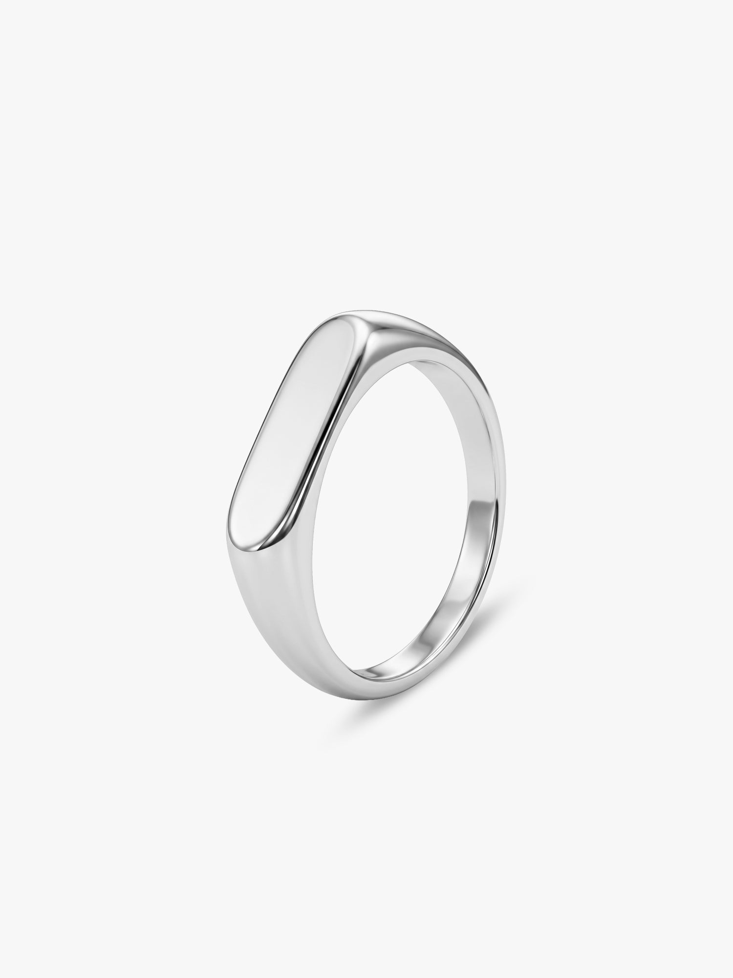 IXIA by GIVA Straight Up Rhodium Plated Ring For Men (Size 19)