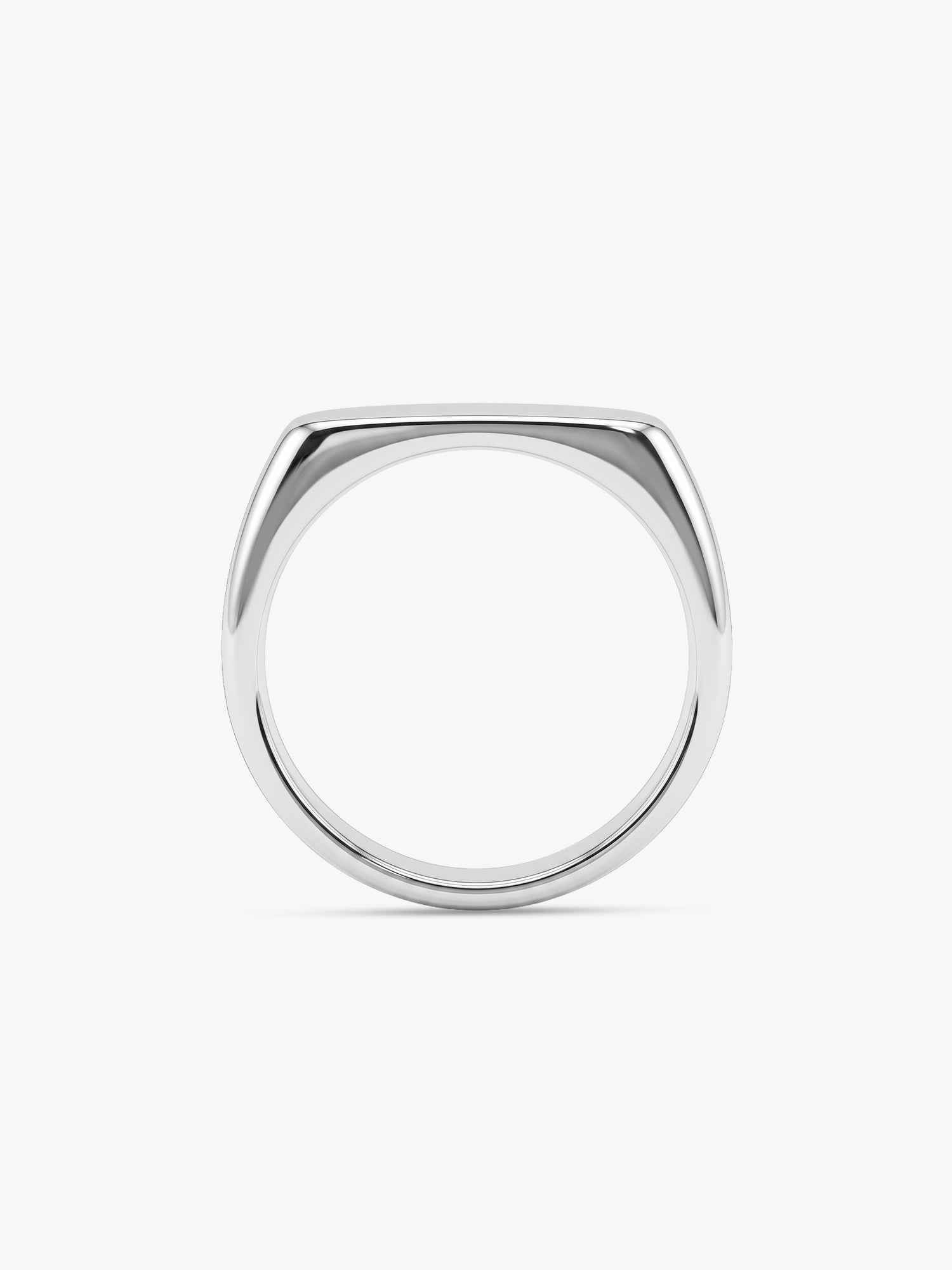 IXIA by GIVA Straight Up Rhodium Plated Ring For Men (Size 19)