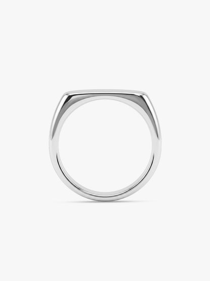 IXIA by GIVA Straight Up Rhodium Plated Ring For Men (Size 19)