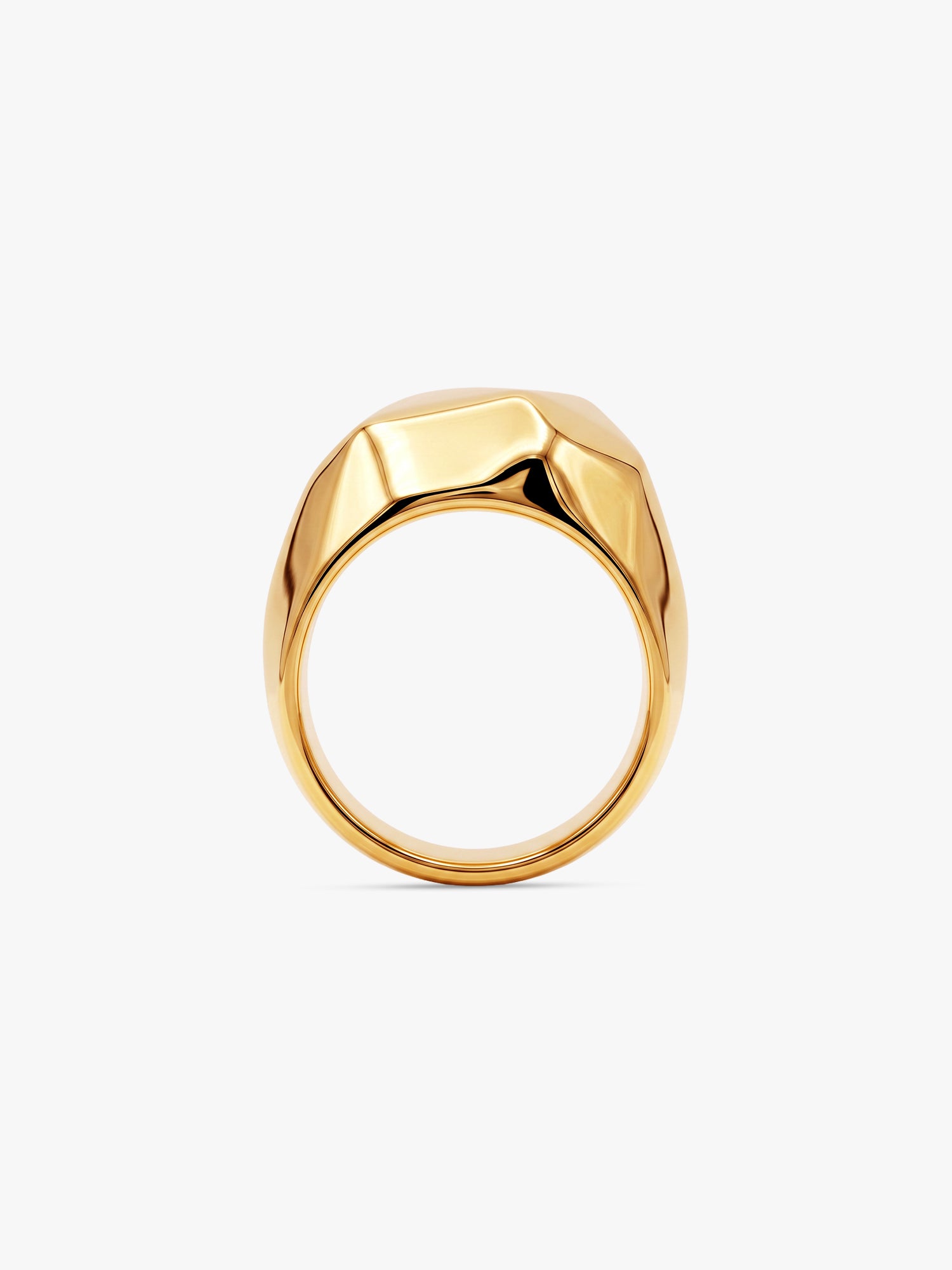 IXIA by GIVA Real Flex Gold Plated Ring For Men (Size 19)