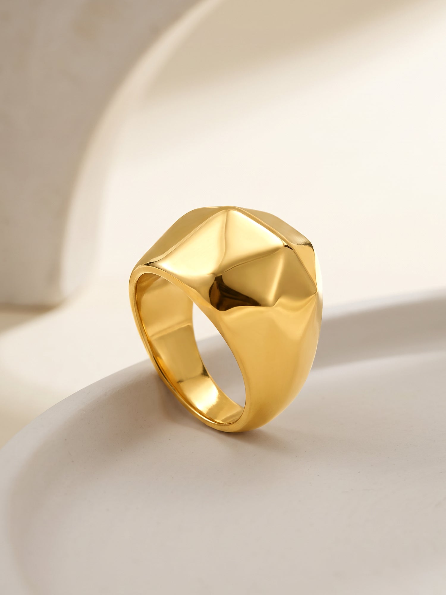 IXIA by GIVA Real Flex Gold Plated Ring For Men (Size 19)