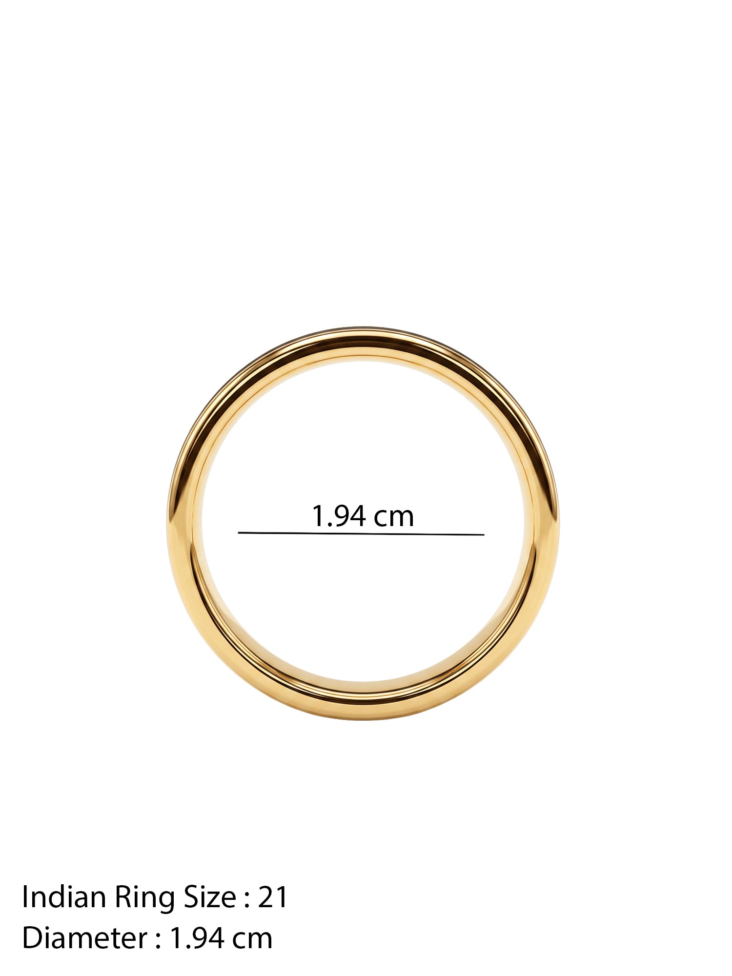 OnnMe by GIVA Stay Sharp Gold Plated Ring For Men (Size 21)