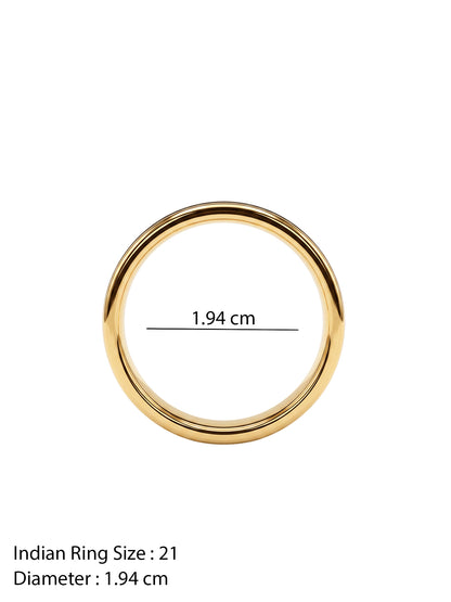 OnnMe by GIVA Stay Sharp Gold Plated Ring For Men (Size 21)