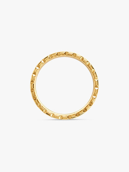 IXIA by GIVA Radio Static Gold Plated Ring For Men (Size 20)