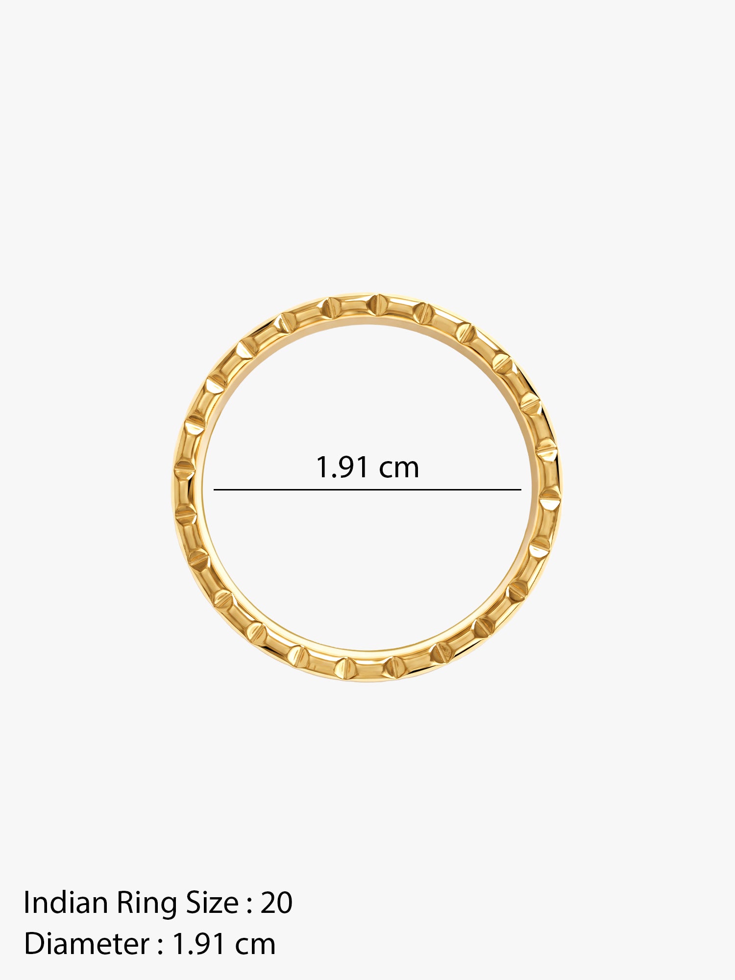 IXIA by GIVA Radio Static Gold Plated Ring For Men (Size 20)