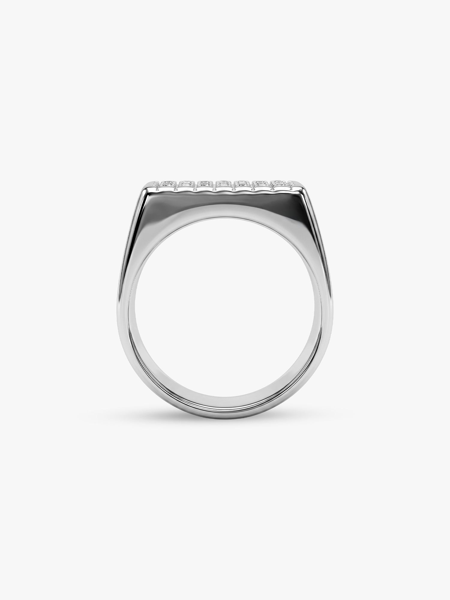 IXIA by GIVA Godfather Rhodium Plated Ring For Men (Size 21)