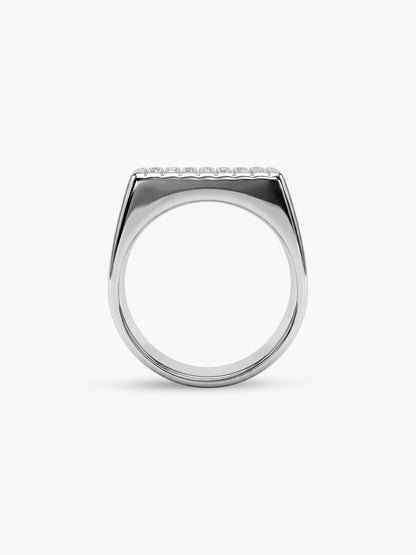 IXIA by GIVA Godfather Rhodium Plated Ring For Men (Size 21)