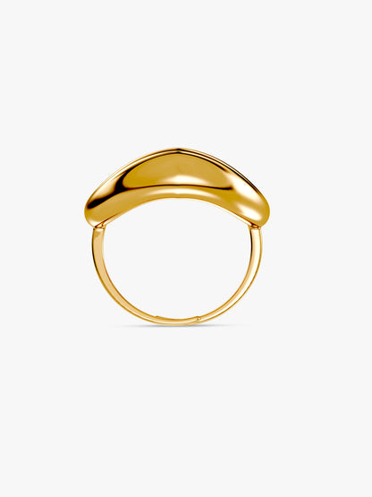 Hollow Halo Gold Plated Ring (Size 13)