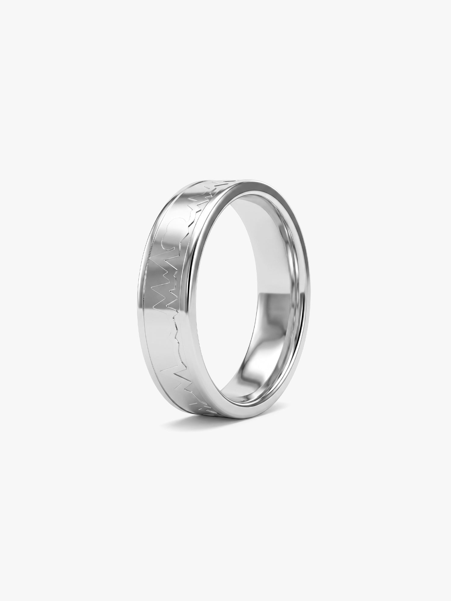 IXIA by Giva Ride or Die Rhodium Plated Ring for Men (Size 21)