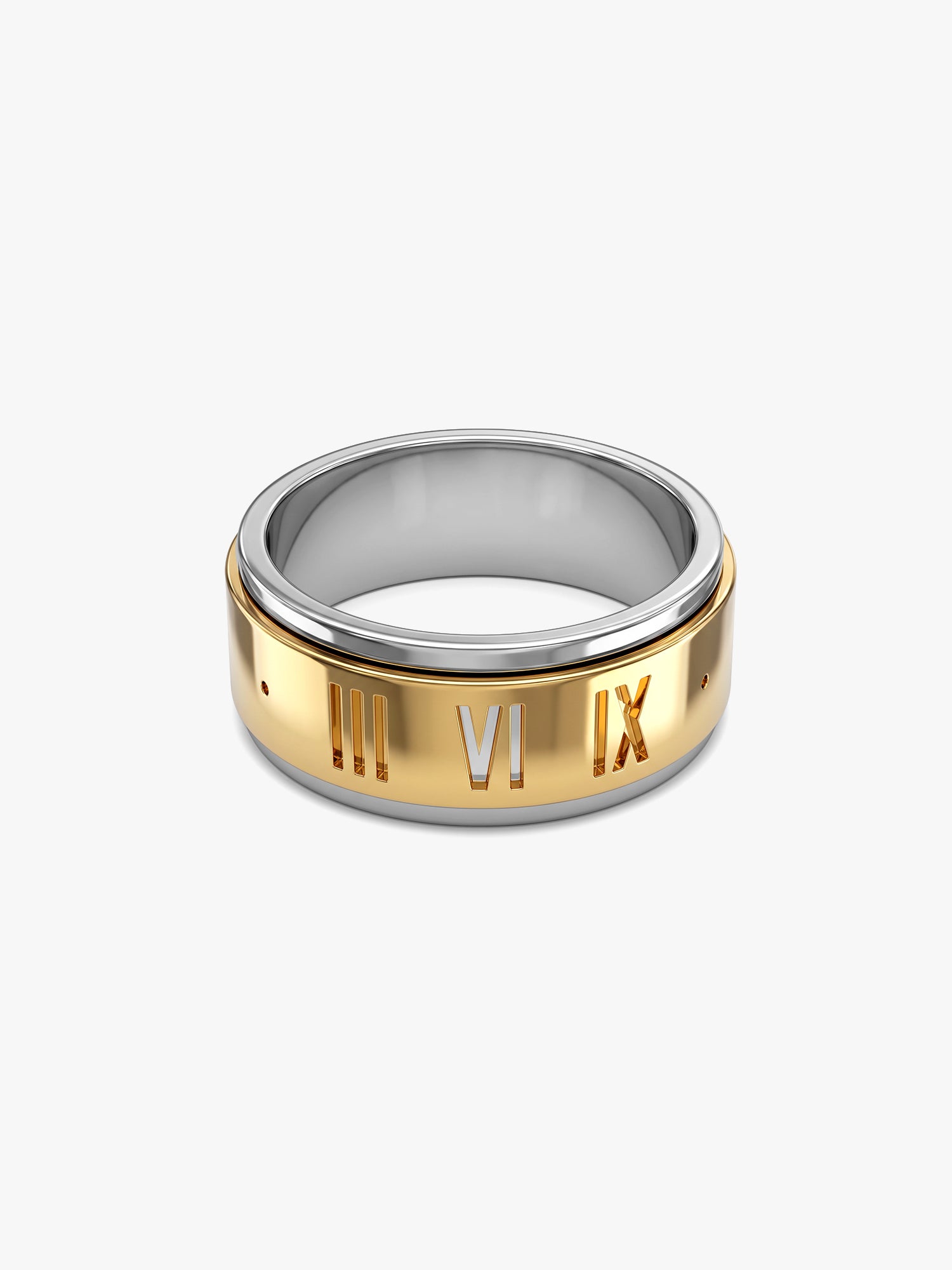 IXIA by GIVA Old Soul Dual Tone Ring For Men (Size 20)