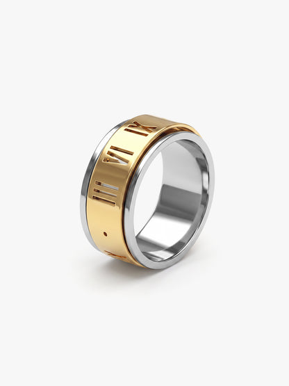 IXIA by GIVA Old Soul Dual Tone Ring For Men (Size 20)