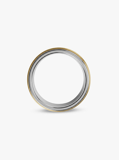 IXIA by GIVA Old Soul Dual Tone Ring For Men (Size 20)