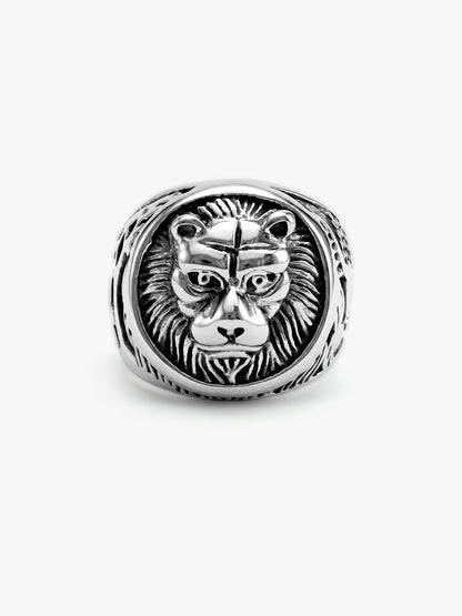 IXIA by GIVA Killer Instinct Matte Rhodium Ring For Men (Size 20)