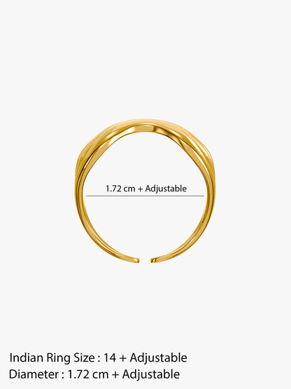 Everyday Mood Gold Plated Ring (Size 14)