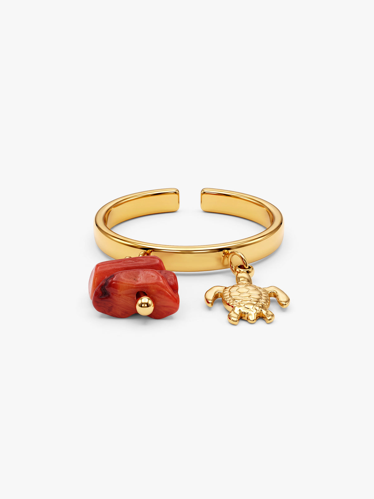IXIA by GIVA Muse Material Gold Plated Ring (Size 12)