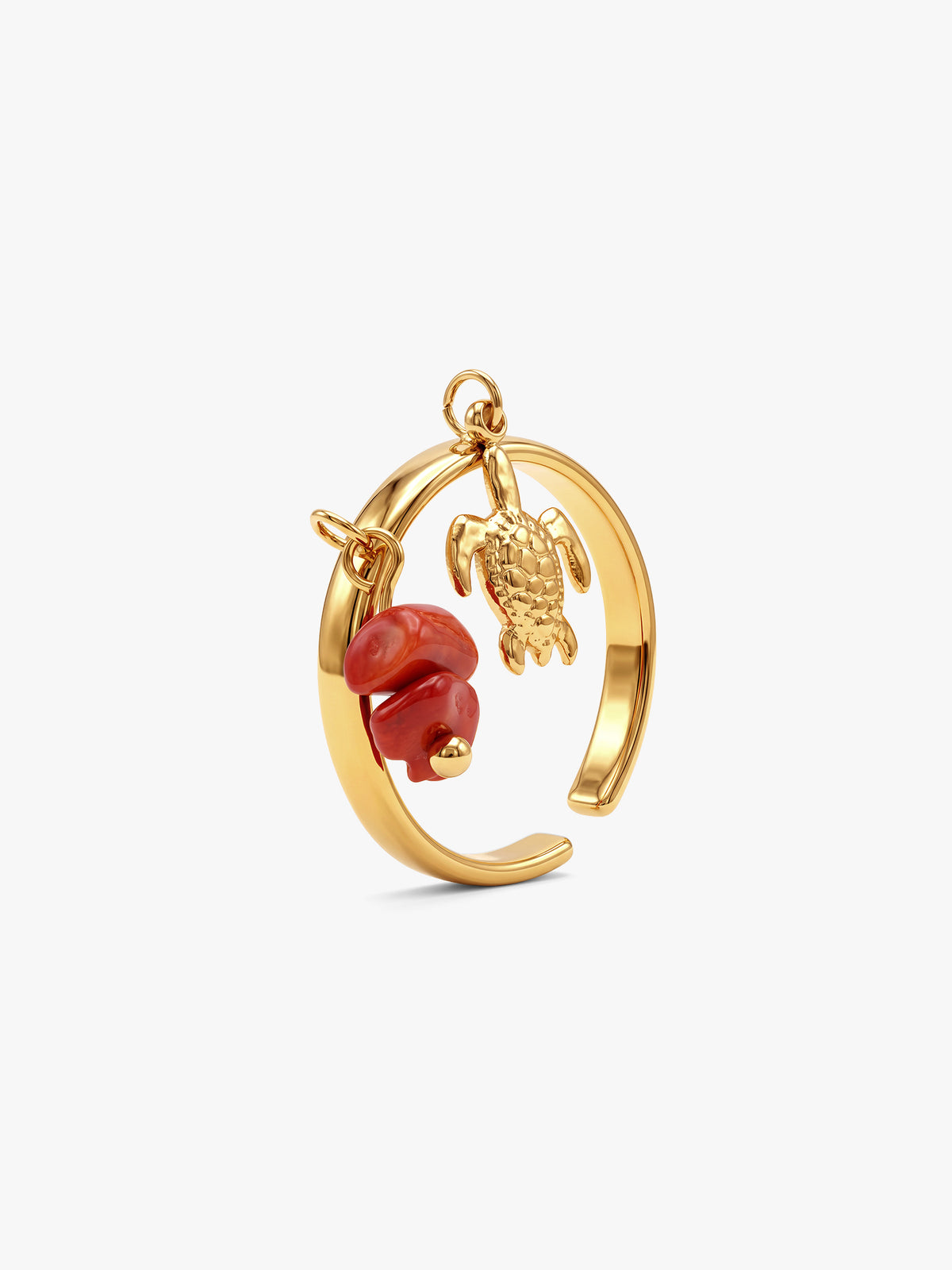 IXIA by GIVA Muse Material Gold Plated Ring (Size 12)