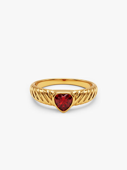 IXIA by GIVA Girlhood Gold Plated Ring (Size 15)